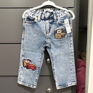 GAP Kids Blue Jeans with Car Patches